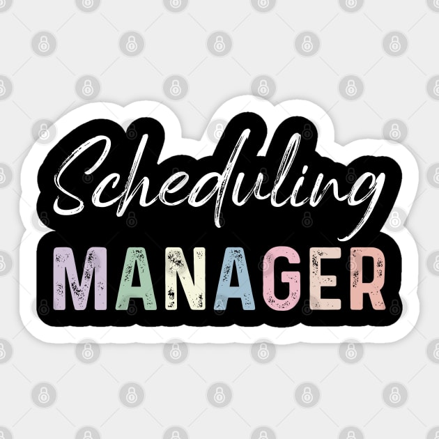 Funny scheduling manager assistant Sticker by Printopedy